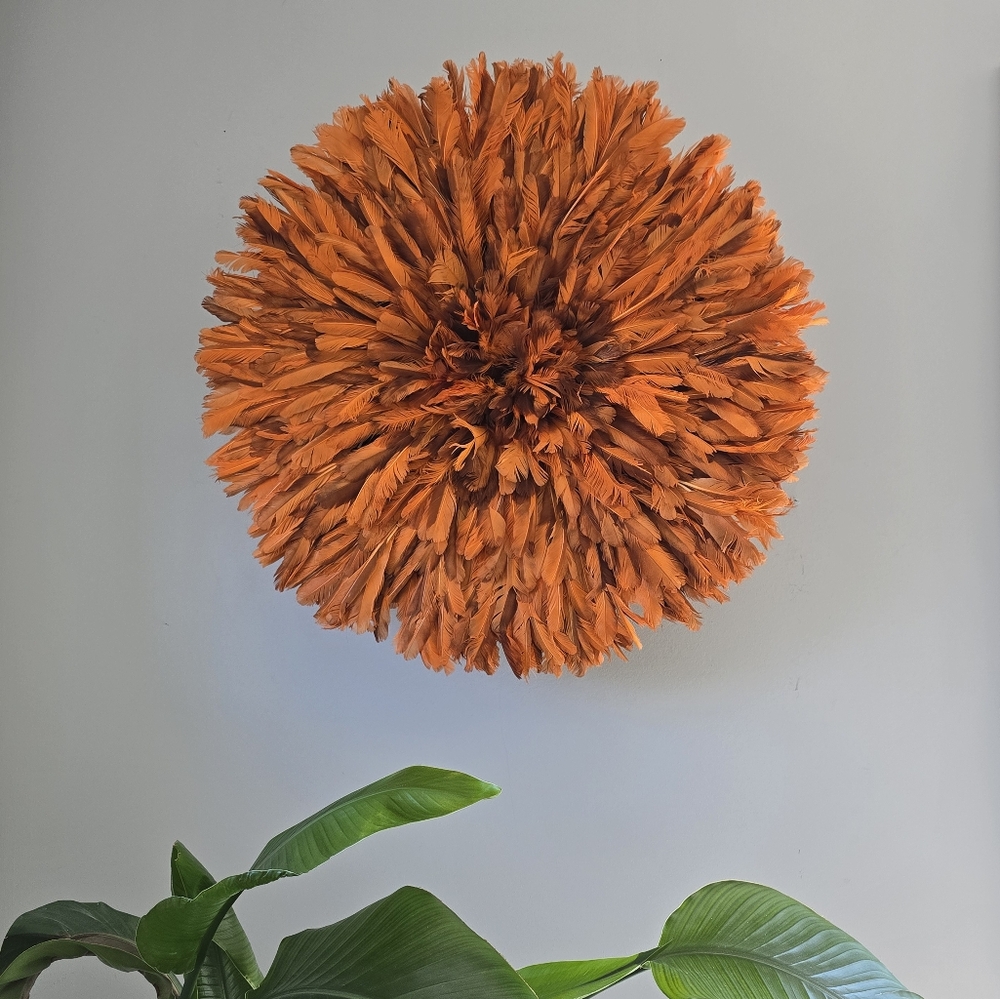 Jujuhat Orange  Wall Decor 21"